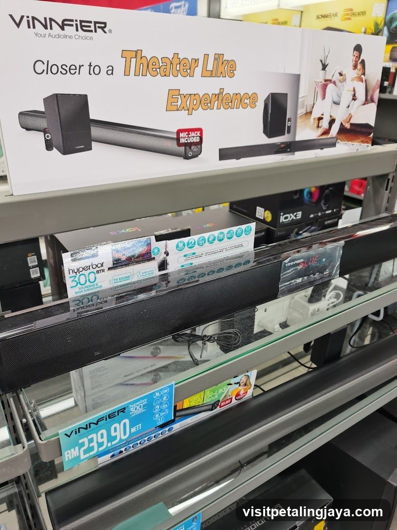 Store Display of Audio Equipment