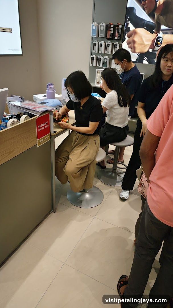 Interior of retail store