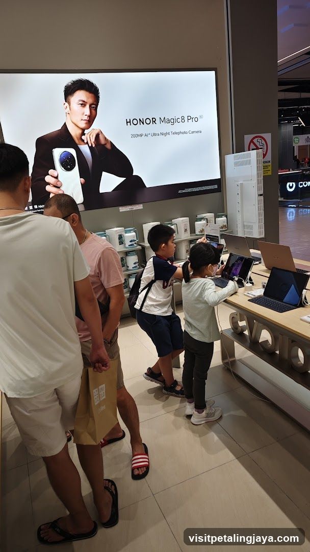 Inside a retail store