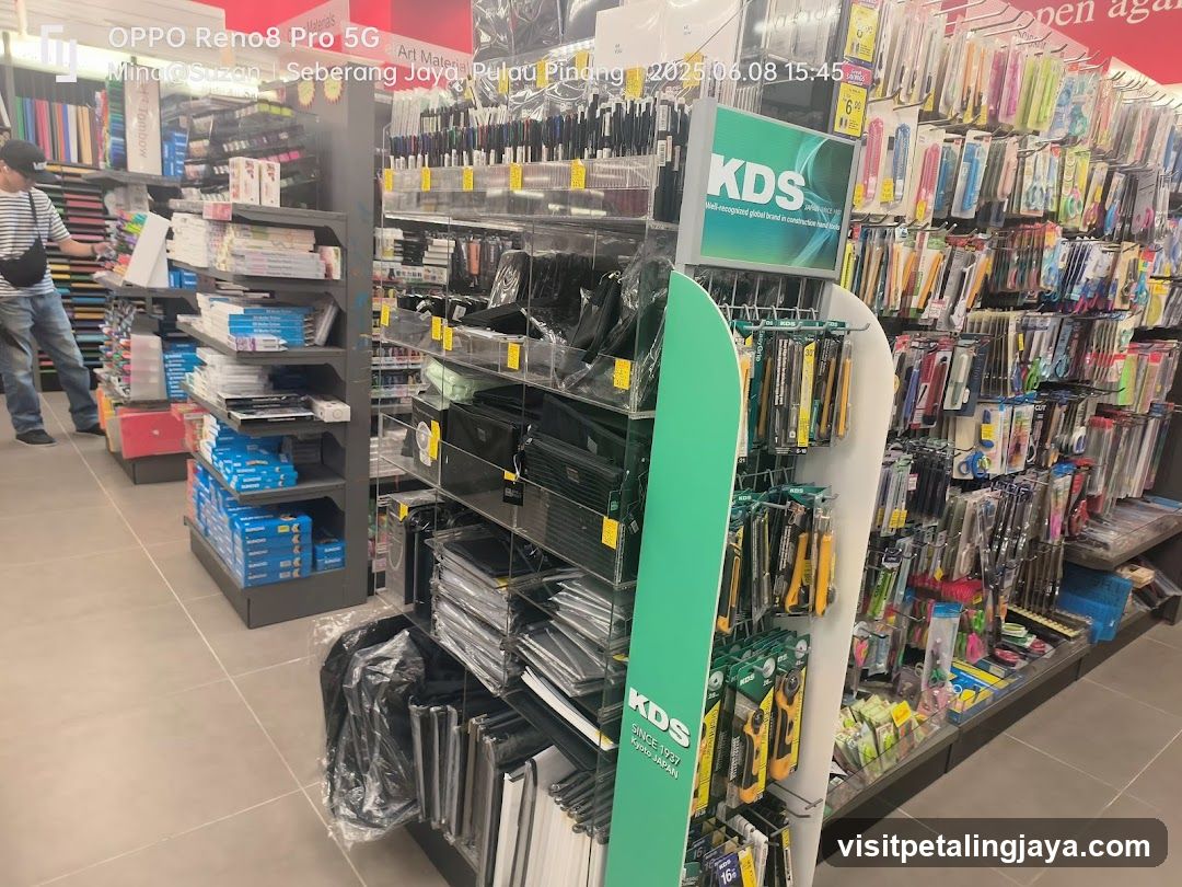 Interior of stationery store
