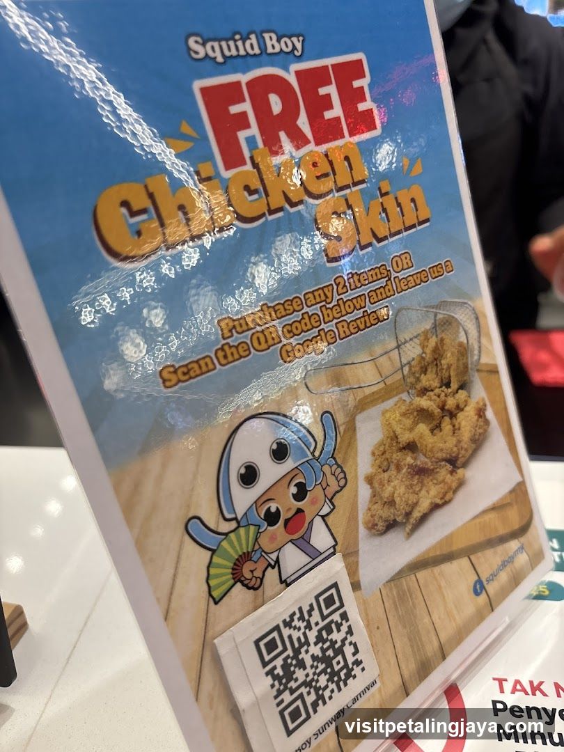 Squid Boy promotional sign