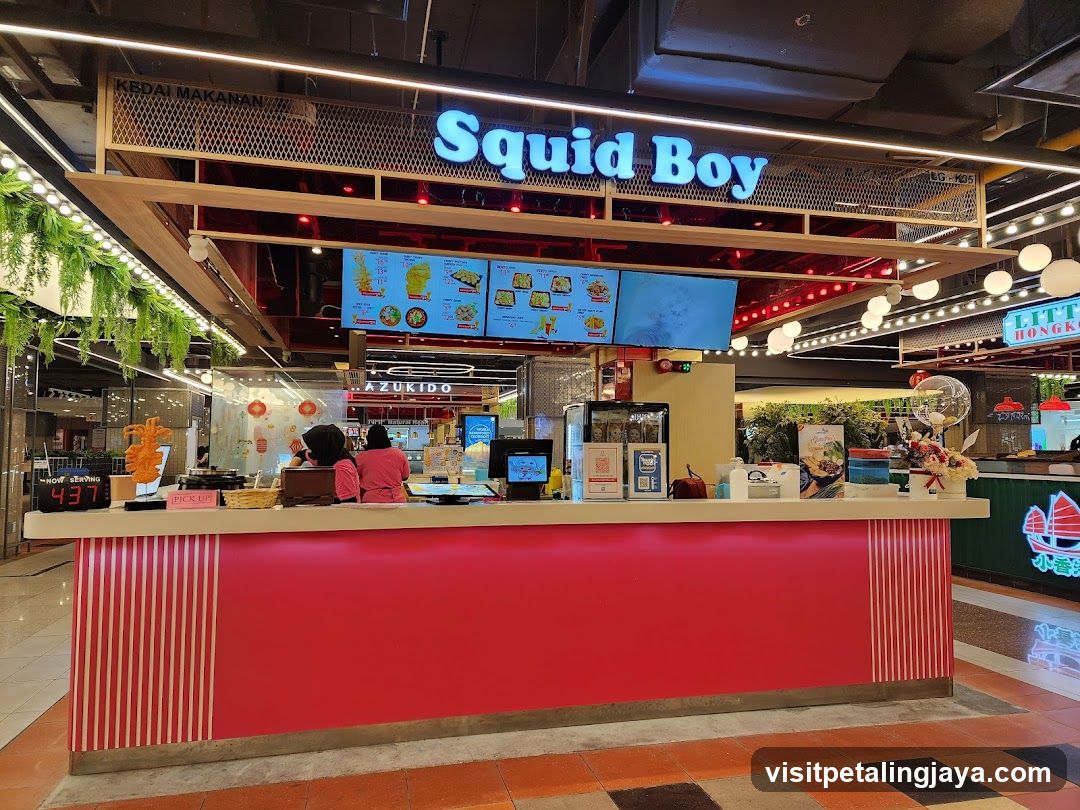 Squid Boy Food Stall Interior
