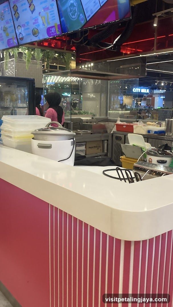 Food stall interior