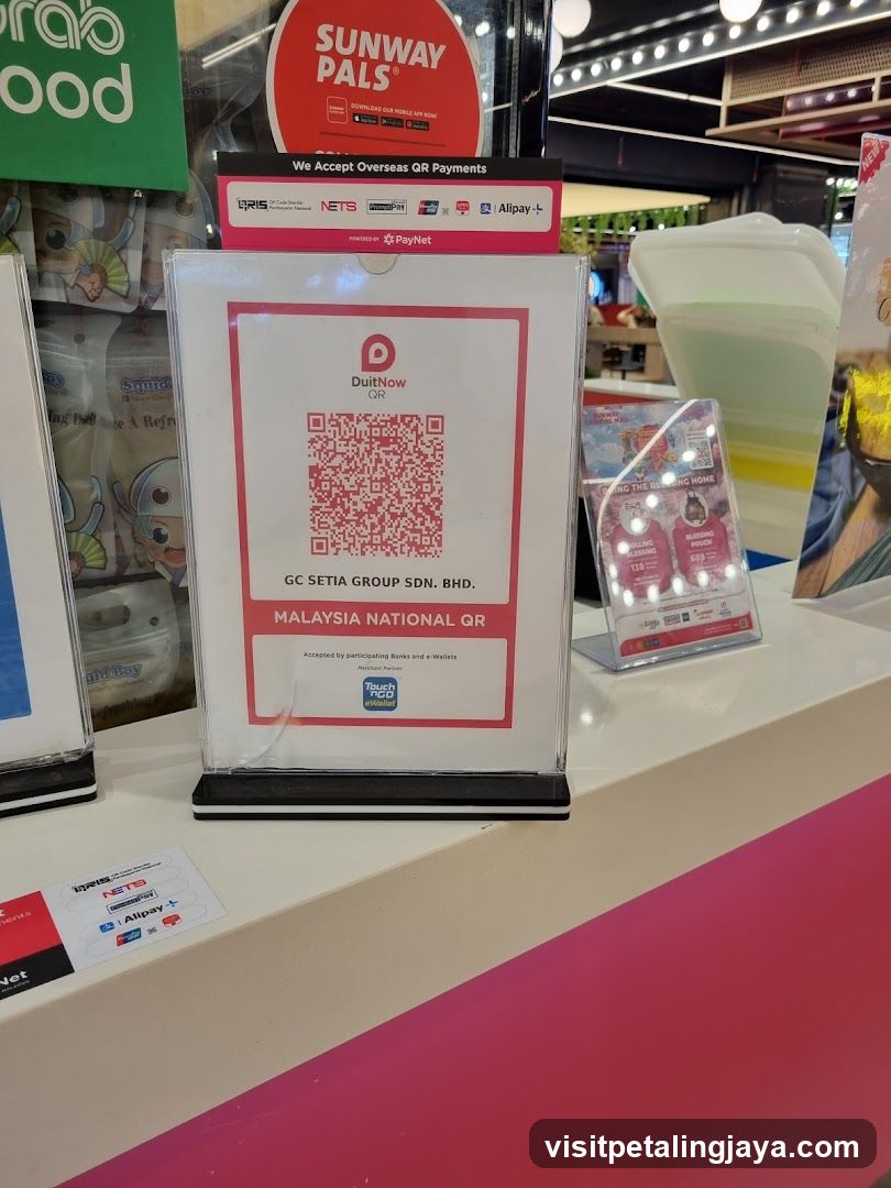 Payment QR Display at Counter