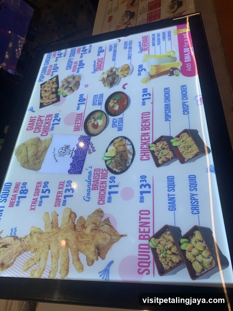 Food Menu Board