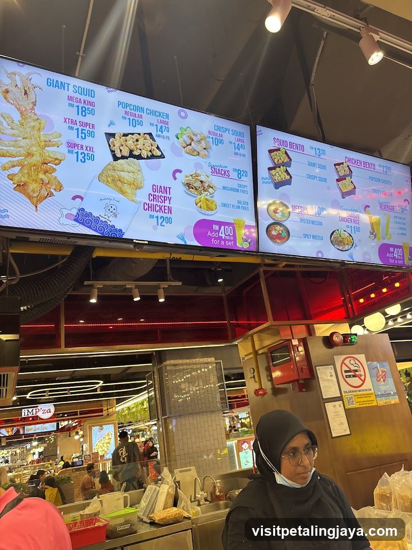 Food Court Menu Board