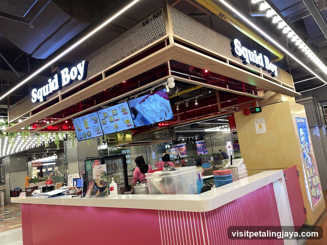 Squid Boy Food Stall Interior