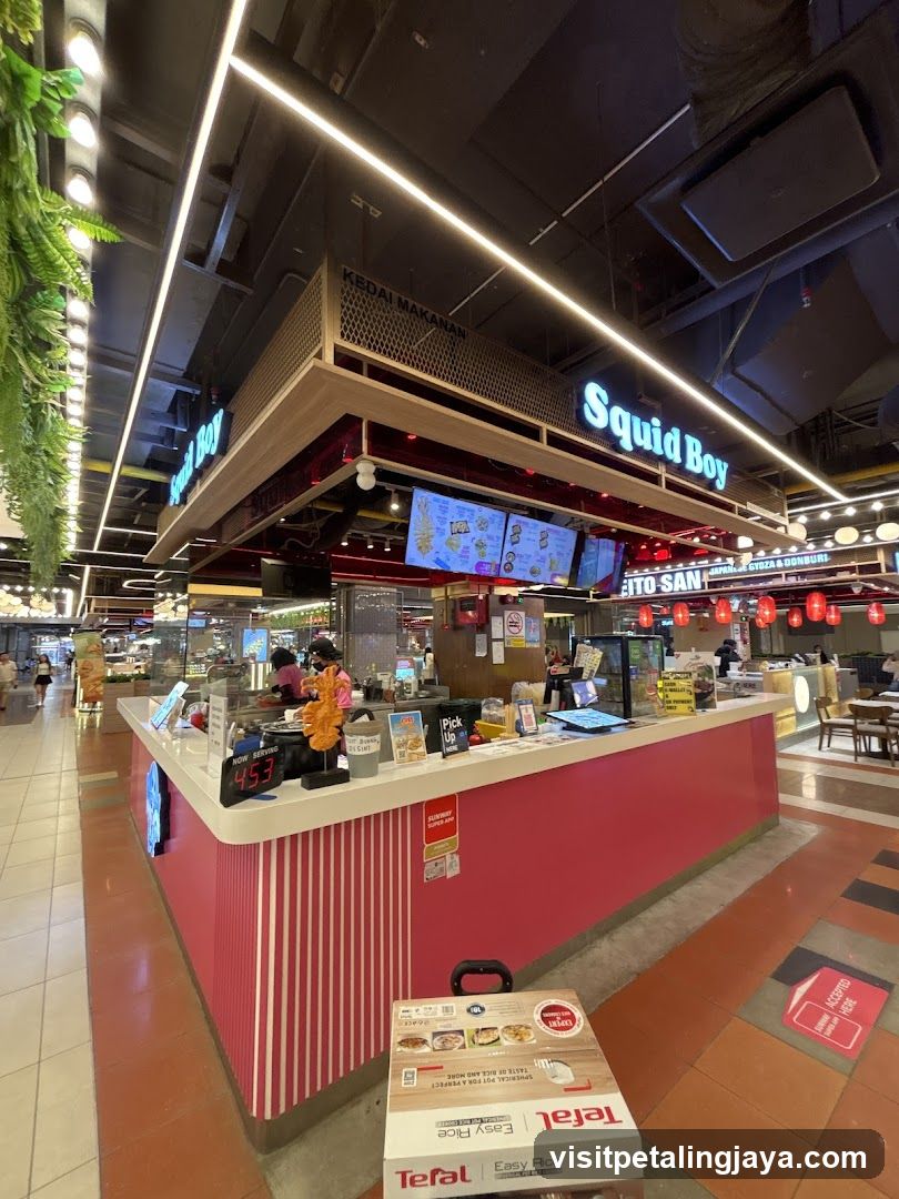 Squid Boy Food Stall Interior