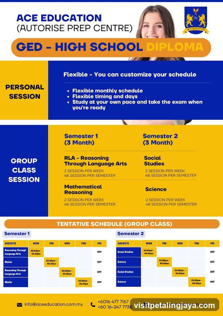 GED - High School Diploma Course Brochure