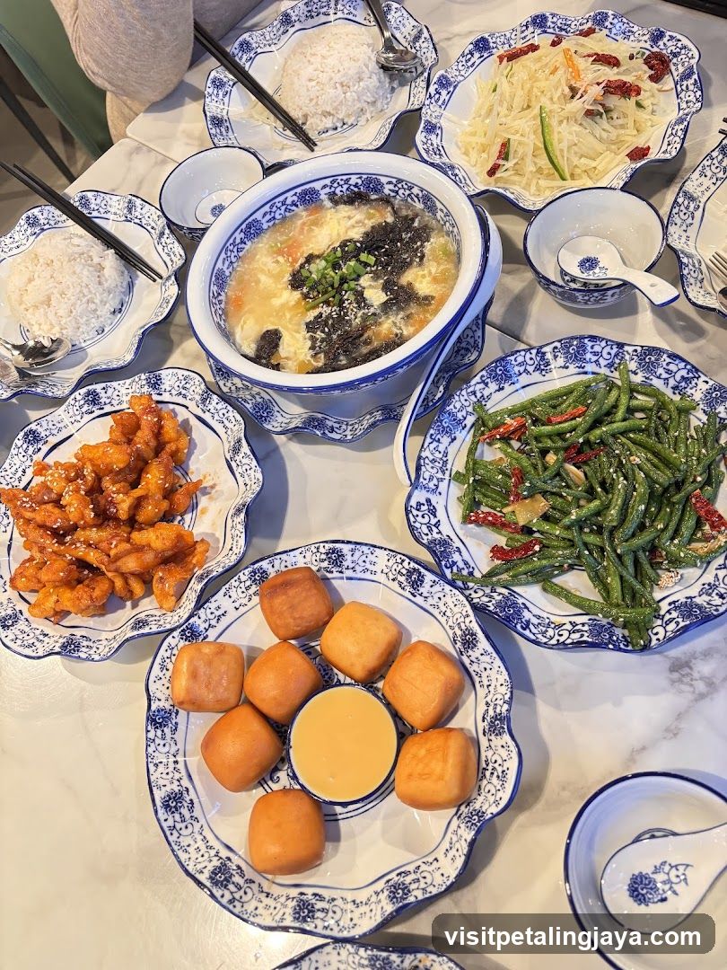 Dining Table with Chinese Cuisine