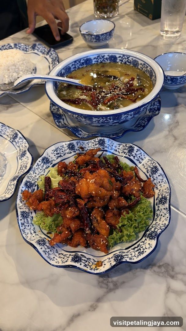 Dining Table with Chinese Cuisine