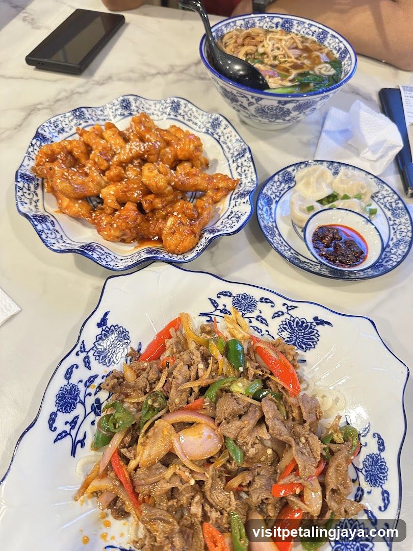 Dining Table with Chinese Cuisine