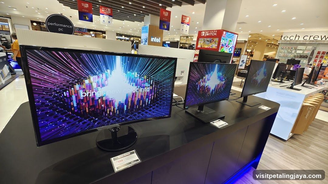 Electronics Display in Retail Store