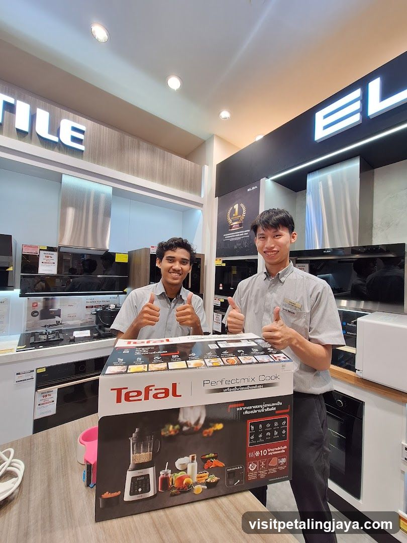 Store Interior with Staff and Product Display