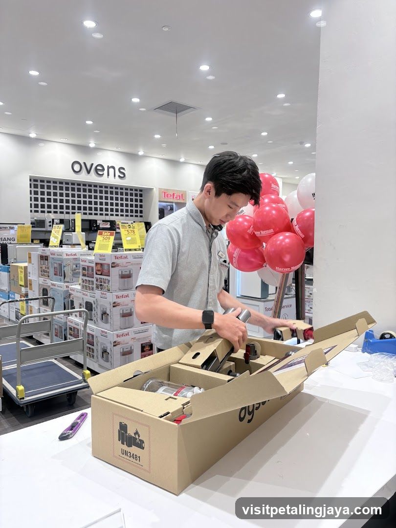 Store Interior with Staff and Product Display