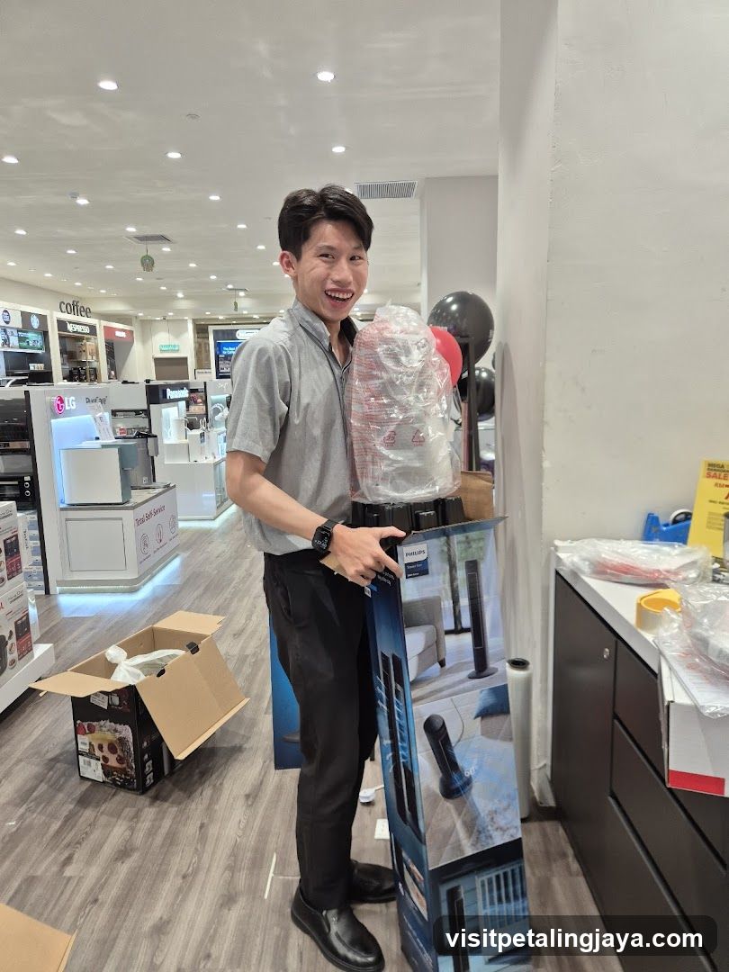Store Interior with Staff and Product