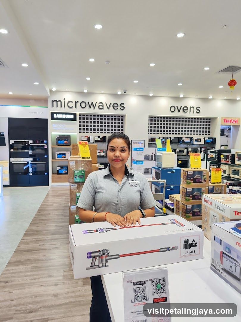 Store Interior with Staff and Product Display