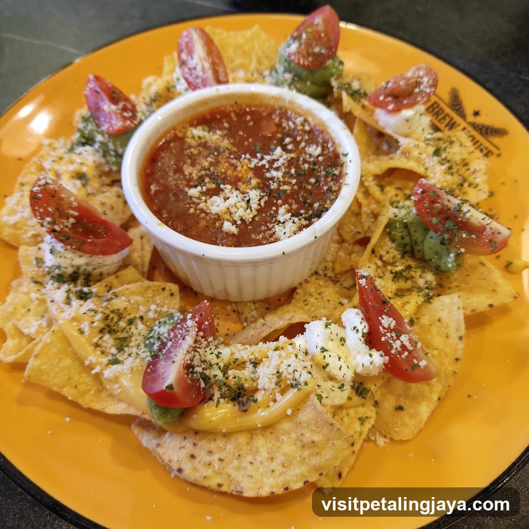 Nacho Plate with Sauce Cup