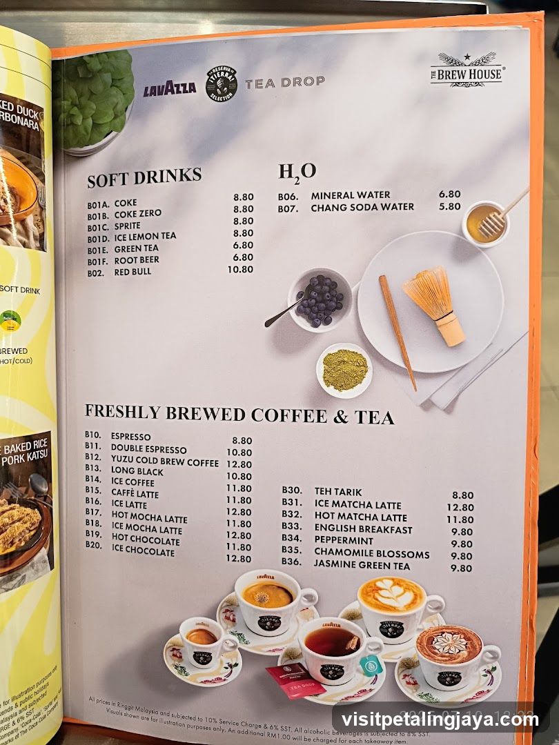 Tea Drop & The Brew House Menu