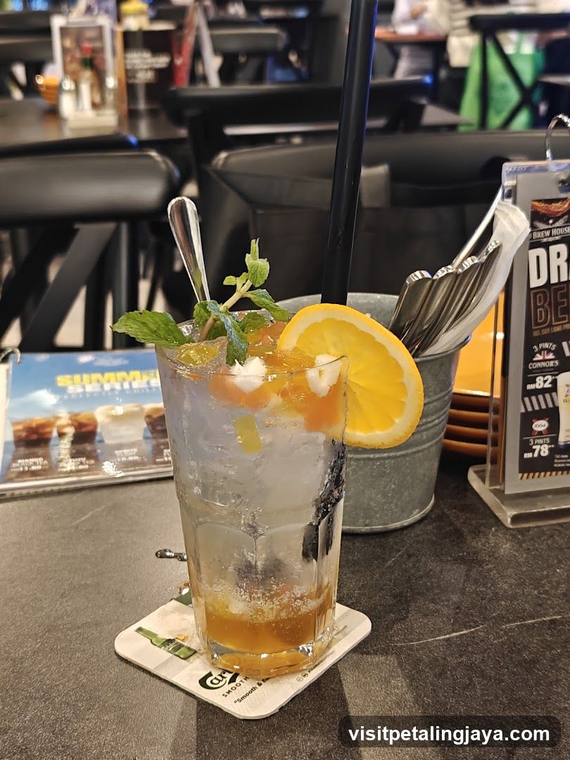 Bar Interior with Drink
