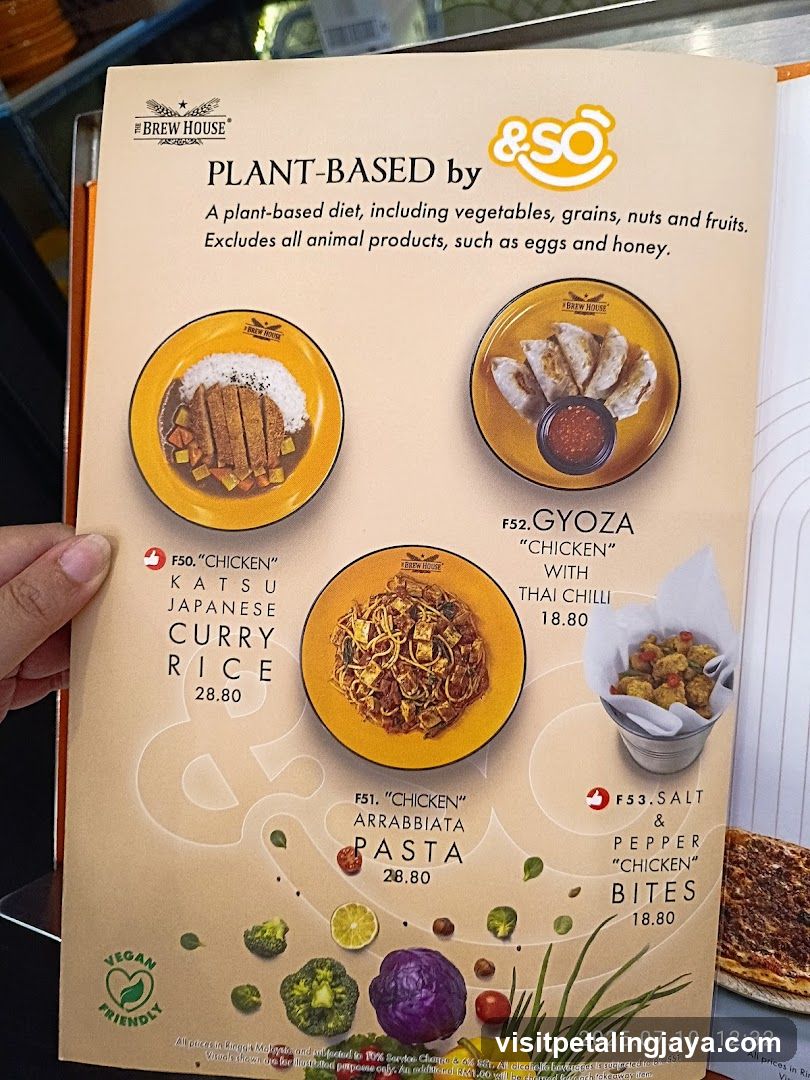 &Sō Plant-Based Menu