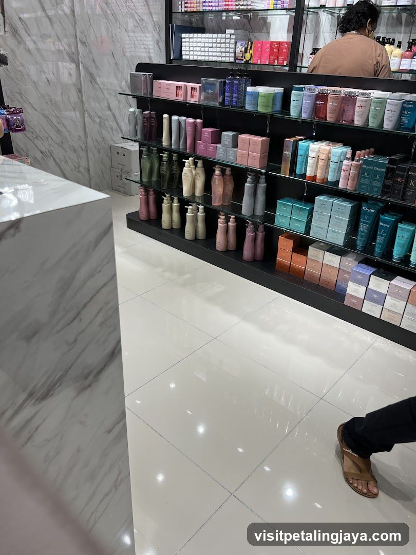 Interior of a retail store