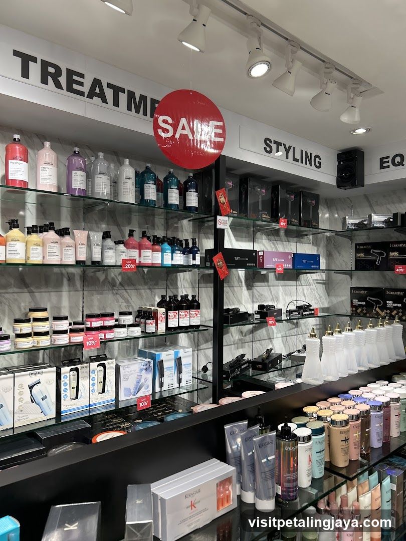 Interior of a beauty product store