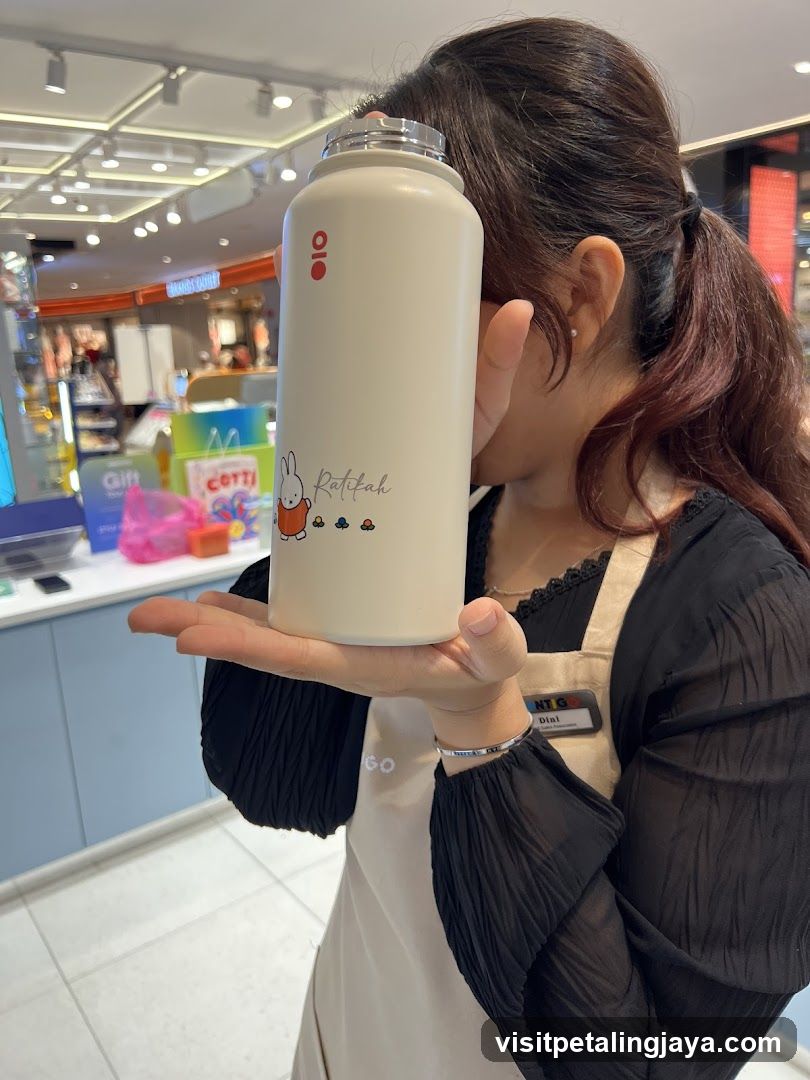 Staff holding product inside store