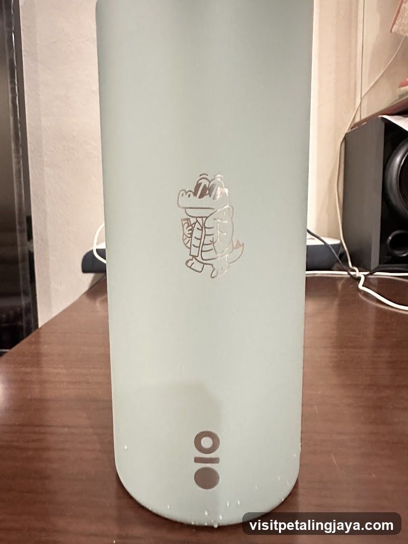 Water bottle with logo