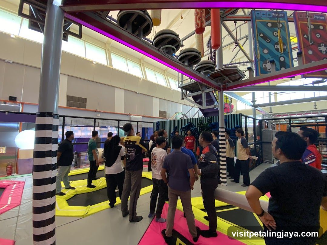 Indoor Trampoline Park Interior