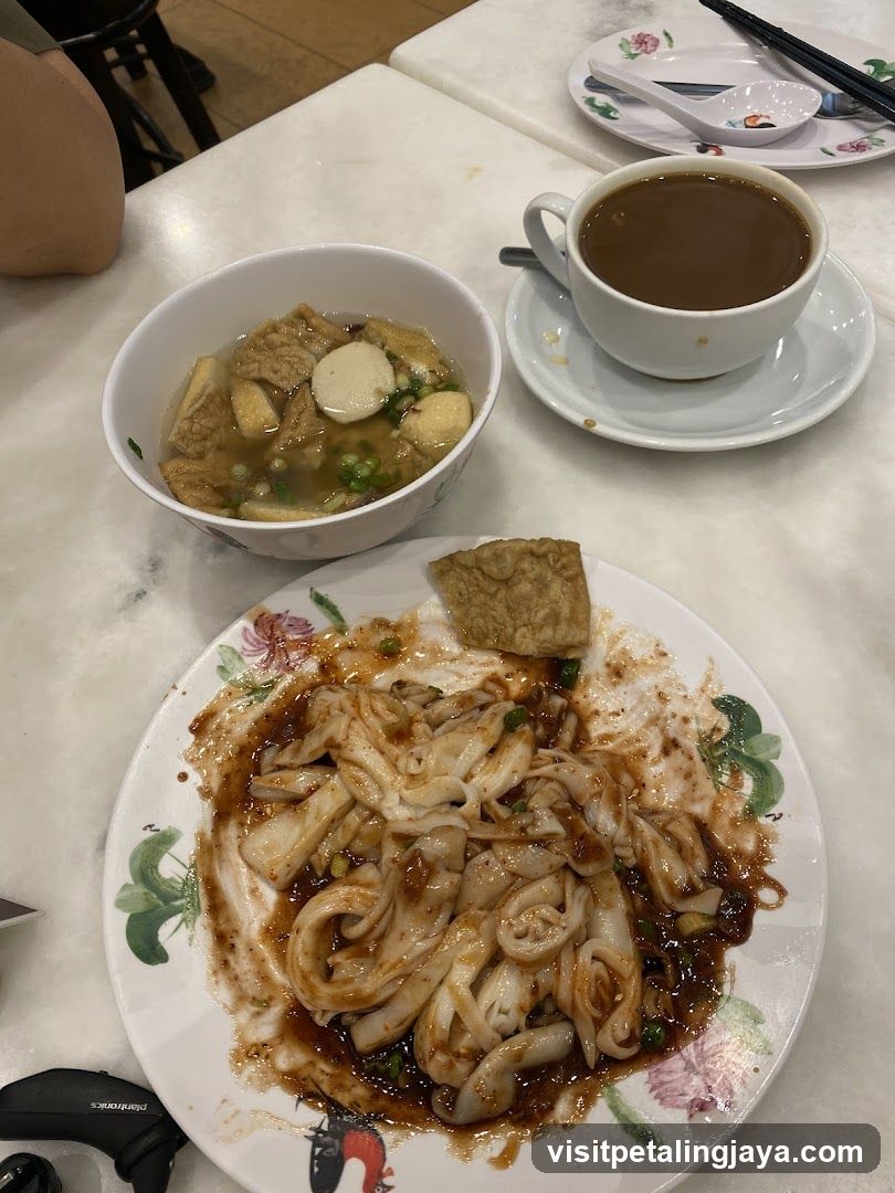 Dining Table with Food and Drink