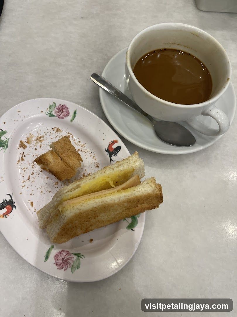 Breakfast with Toast and Coffee