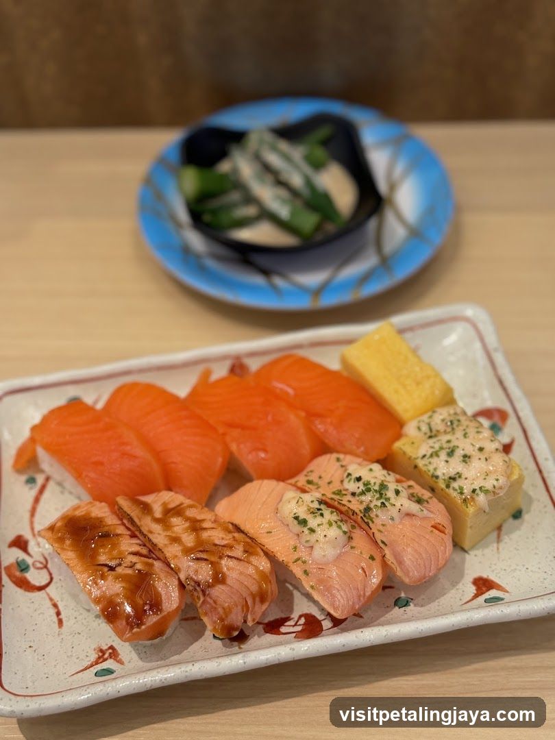 Sushi Platter with Salmon and Tofu