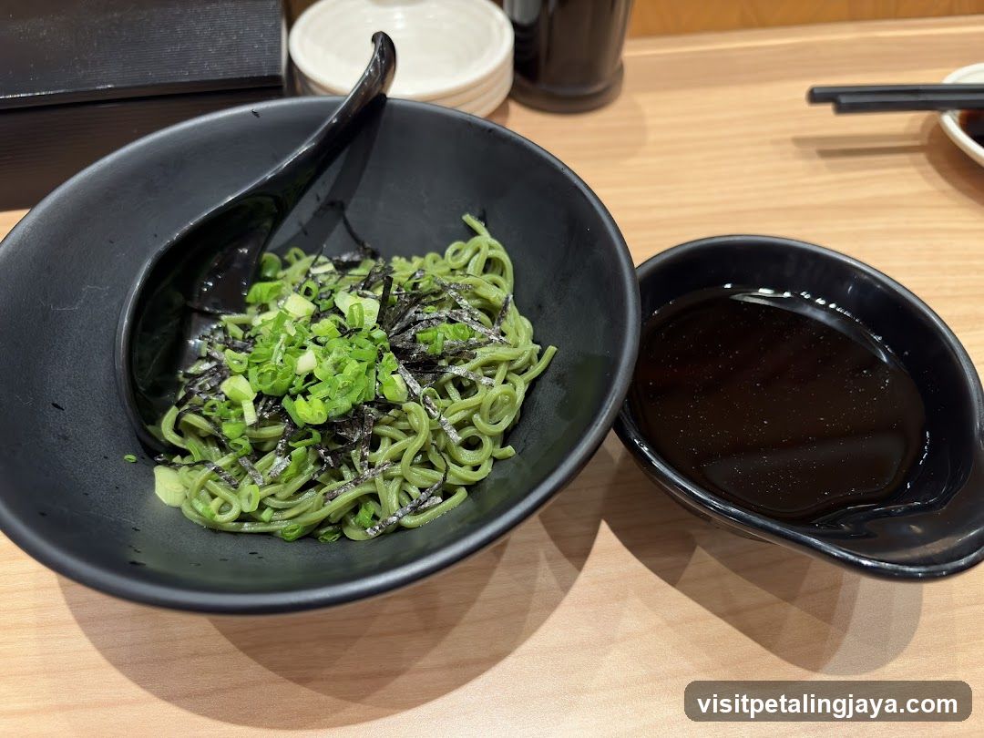 Matcha Ramen Bowl with Soy Sauce