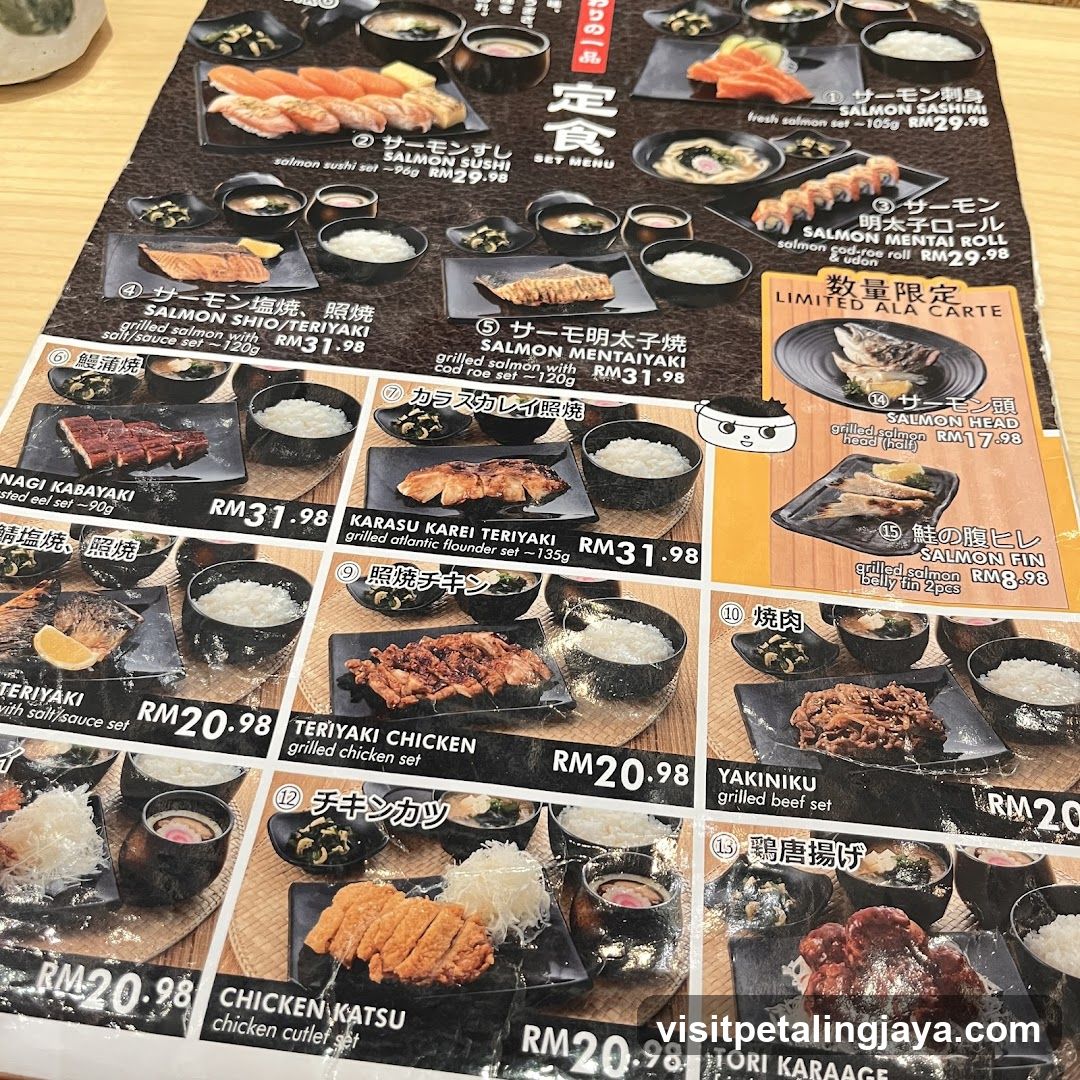 Salmon Set Menu