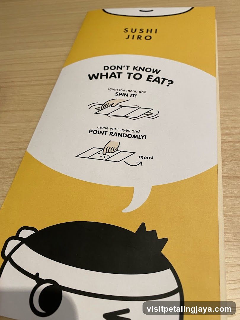 Sushi Jiro Menu Cover