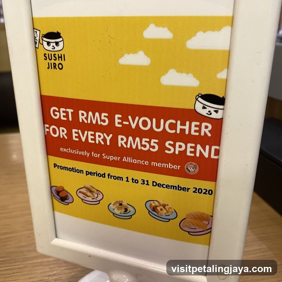 Sushi Jiro Promotion Sign