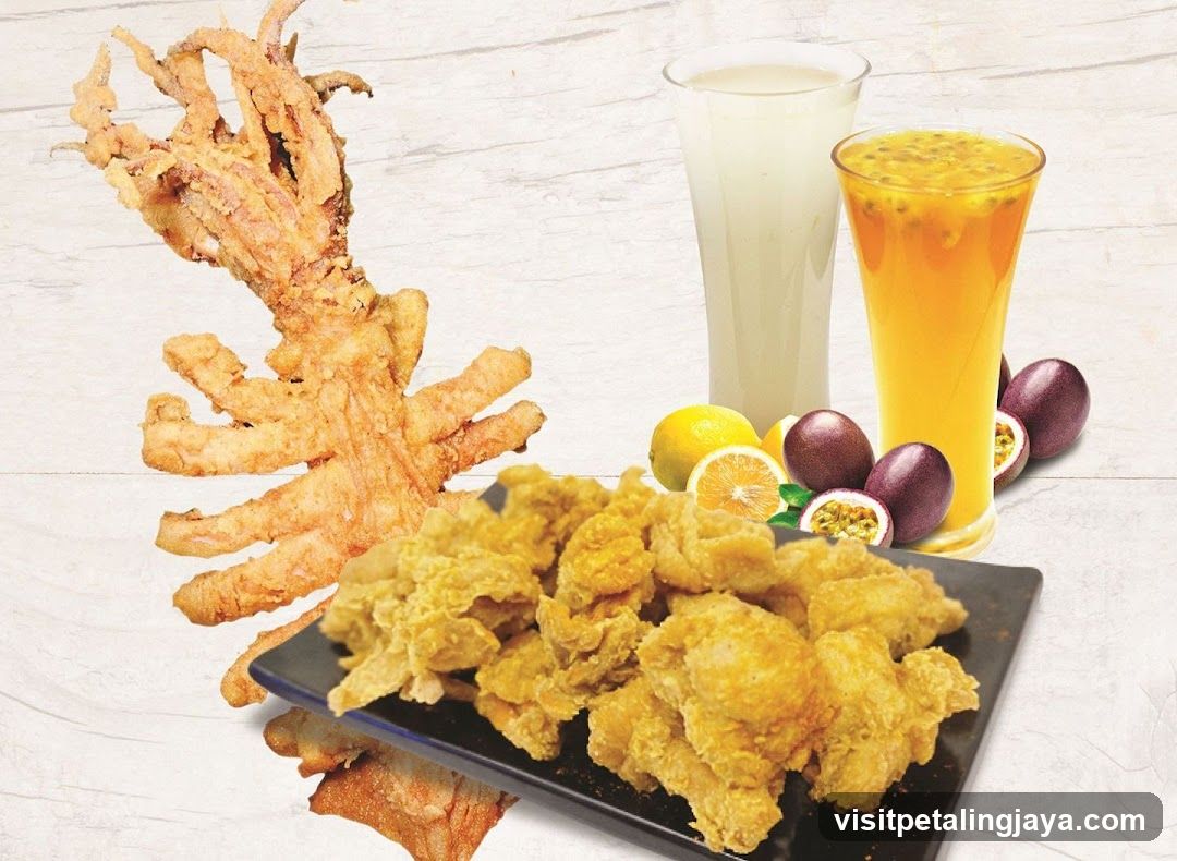 Fried Seafood and Juice Set