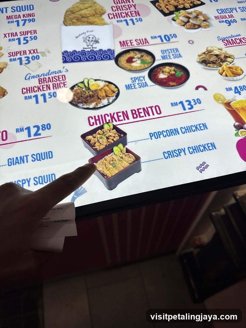 Chicken Fried Rice Menu Board