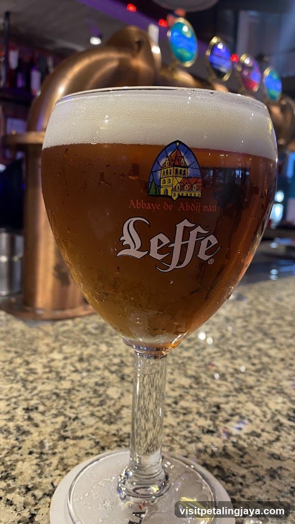 Leffe Beer Glass at Bar