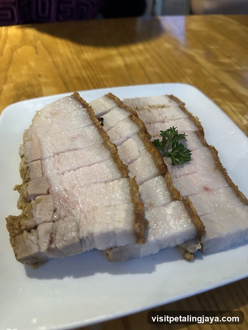 Sliced Roasted Pork Belly