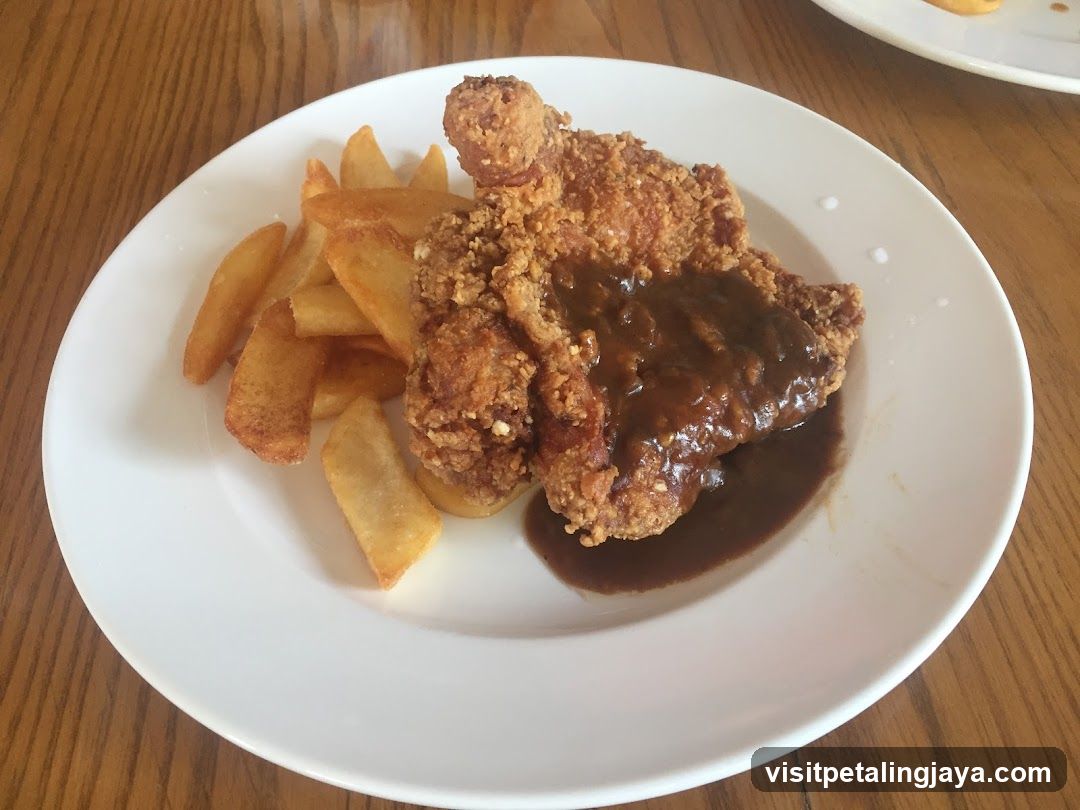 Fried Chicken with Gravy and Fries