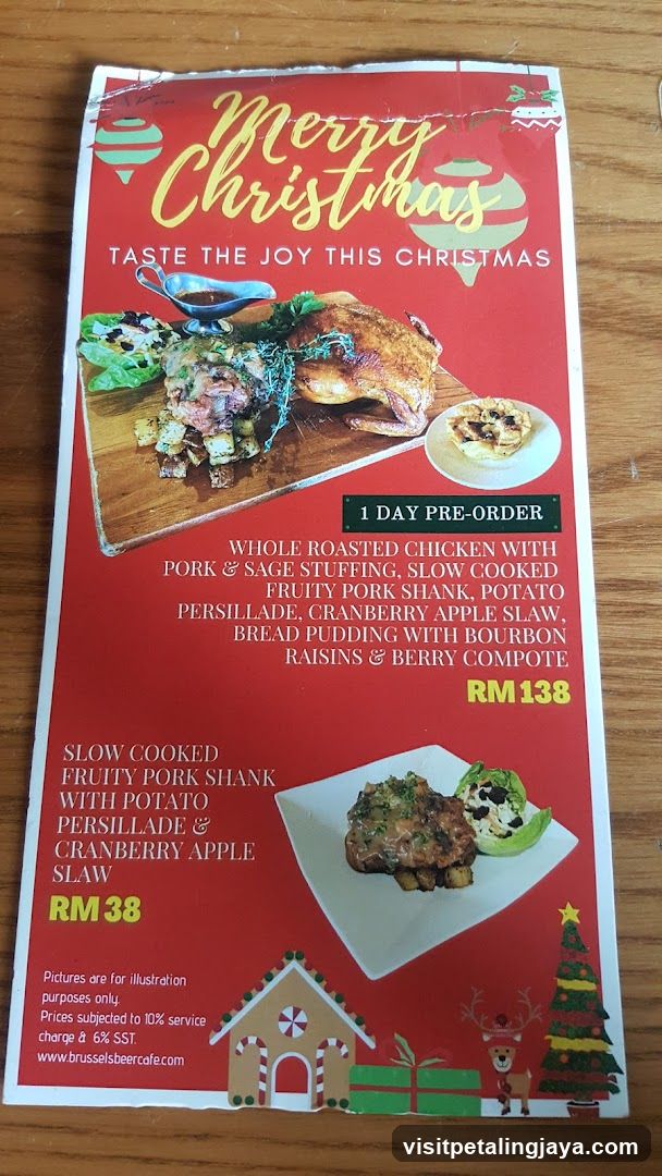 Merry Christmas Menu