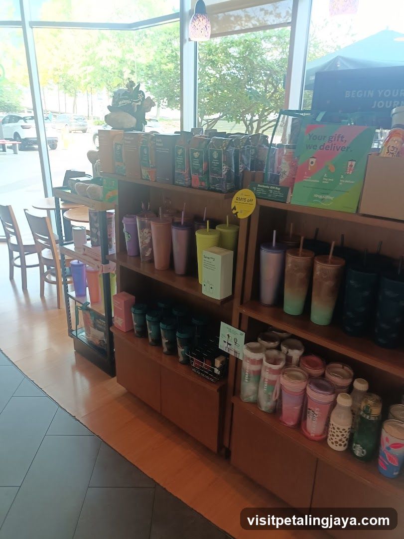 Merchandise Display at Coffee Shop