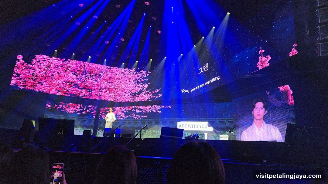 Concert Stage with Cherry Blossom Display