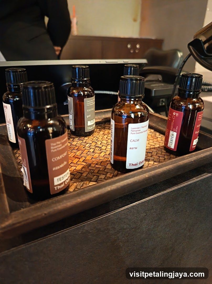 Aromatic Oil Bottles on a Tray