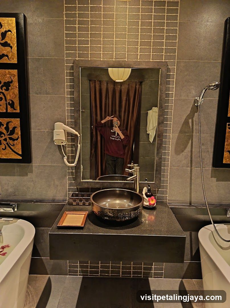Bathroom Interior with Mirror and Sink