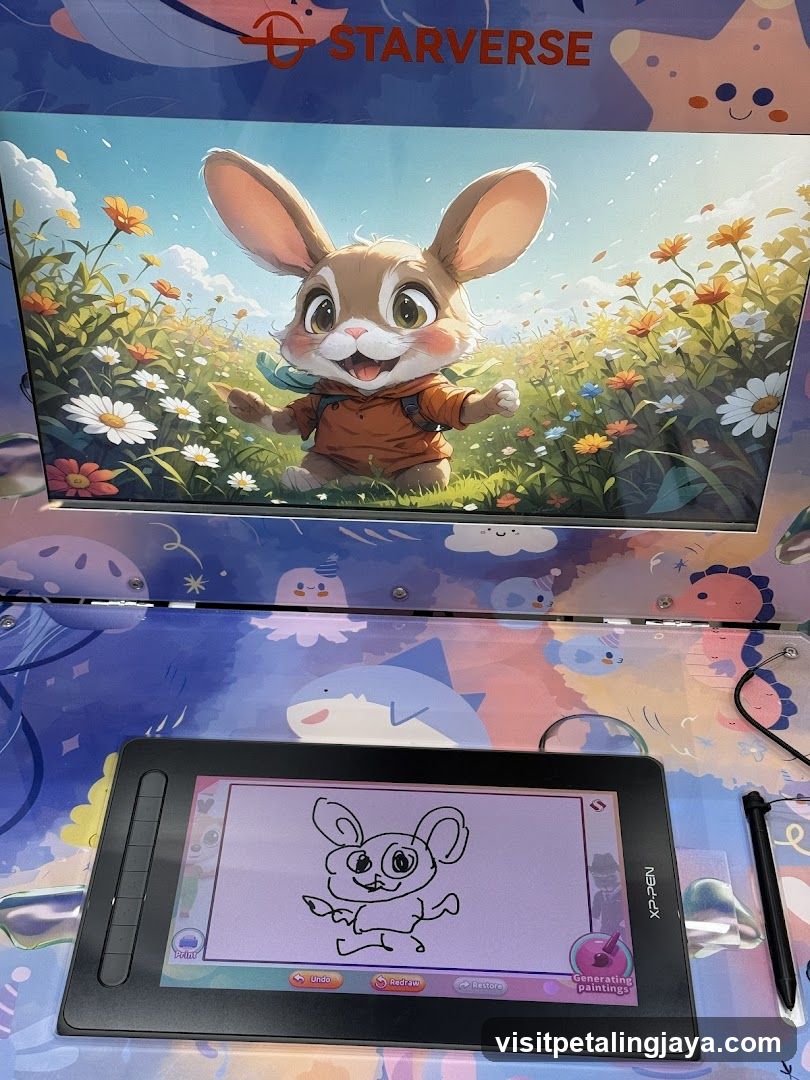 Digital Art Setup with Starverse Branding