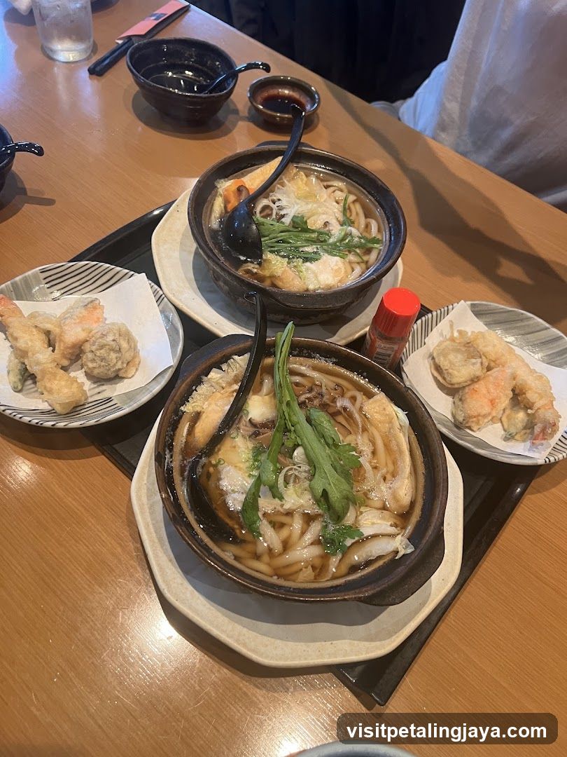 Japanese Udon Meal with Tempura