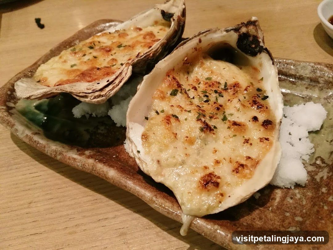 Baked Oysters with Cheese Topping